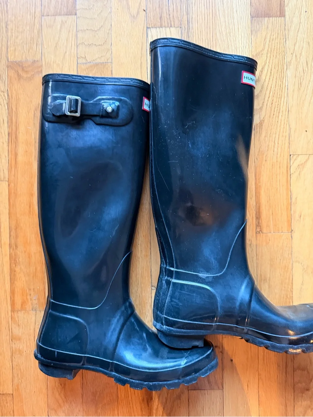 Hunter Women's Tall Black Waterproof Rain Boots
